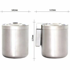 Rottner Cendrier En Acier Inoxydable -Poubelle Boutique 10225358 2