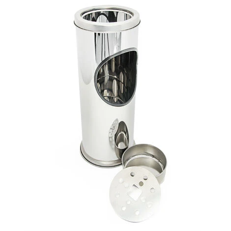 Relaxdays Cendrier Sur Pied En Acier Inoxydable Poubelle Jardin Réception Cendrier Amovible Hauteur: 37 Cm, Gris Argenté 5 Relaxdays Cendrier Sur Pied En Acier Inoxydable Poubelle Jardin Réception Cendrier Amovible Hauteur: 37 Cm, Gris Argenté – Image 3