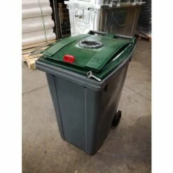 RAYONNAGE DIRECT Conteneur 240 Litres Pour Le Tri Du Verre - Poubelle Verte - 210041V