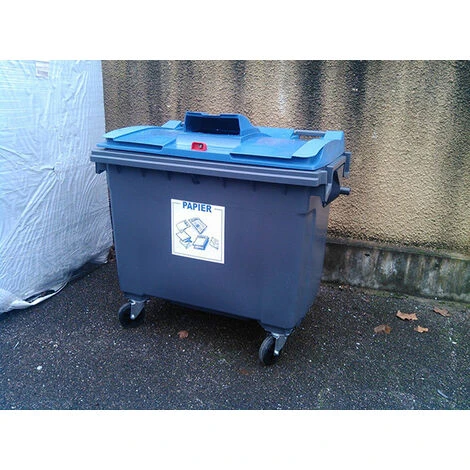 RAYONNAGE DIRECT Conteneur 770 Litres à Préhension Latérale Pour Le Tri Du Verre - Poubelle Verte - 210044V 4 RAYONNAGE DIRECT Conteneur 770 Litres à Préhension Latérale Pour Le Tri Du Verre - Poubelle Verte - 210044V – Image 2