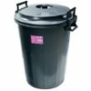GSC Poubelle De Jardin 100L Avec Couvercle - Noir -Poubelle Boutique 1148402 1