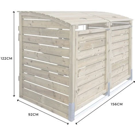 CÉMONJARDIN Cache Poubelle Manille Double 6 CÉMONJARDIN Cache Poubelle Manille Double – Image 4