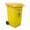 RS PRO Poubelle Jaune En HDPE, 240L Sur Roulettes ( Prix Pour 1 ) -Poubelle Boutique 11555177 1