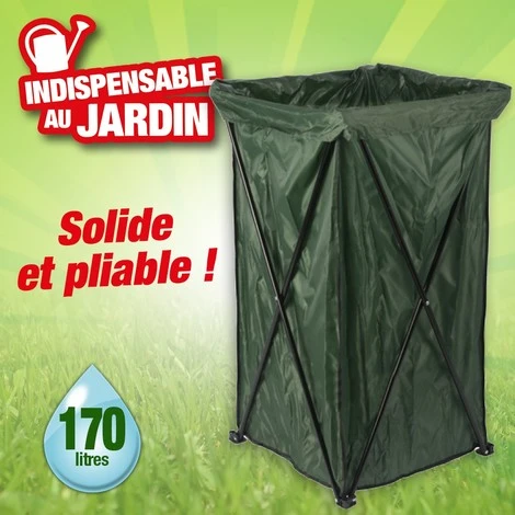 OUTIROR Poubelle De Jardin 45x45x88cm 4 OUTIROR Poubelle De Jardin 45x45x88cm – Image 2