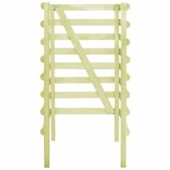 VidaXL Abri De Poubelle Simple Vert 70x80x150 Cm Pin Imprégné - Brun -Poubelle Boutique 13197014 4