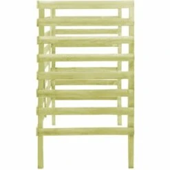 VidaXL Abri De Poubelle Double Vert 140x80x150 Cm Pin Imprégné - Brun -Poubelle Boutique 13197016 5