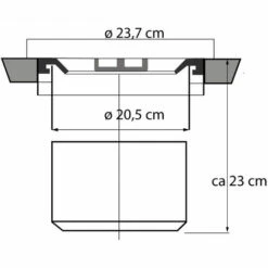 Poubelle De Plan De Travail - 11 L - Couvercle Inox - Contenance : 5 L - Diamètre Extérieur : 237 Mm - Encastrement : Ø 205 Mm - Hauteur : 230 Mm - WESCO - Type : Pour Plan De Travail 10 Poubelle De Plan De Travail - 11 L - Couvercle Inox - Contenance : 5 L - Diamètre Extérieur : 237 Mm - Encastrement : Ø 205 Mm - Hauteur : 230 Mm - WESCO - Type : Pour Plan De Travail -Poubelle Boutique 13485264 4