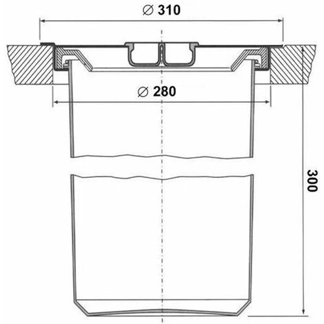 Poubelle De Plan De Travail - 11 L - Couvercle Inox - Contenance : 5 L - Diamètre Extérieur : 237 Mm - Encastrement : Ø 205 Mm - Hauteur : 230 Mm - WESCO - Type : Pour Plan De Travail 7 Poubelle De Plan De Travail - 11 L - Couvercle Inox - Contenance : 5 L - Diamètre Extérieur : 237 Mm - Encastrement : Ø 205 Mm - Hauteur : 230 Mm - WESCO - Type : Pour Plan De Travail – Image 5