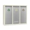Klarstein Poubelle écologique Triple Tri Sélectif & Recyclage 45L (3x 15L) Beige -Poubelle Boutique 13732965 1