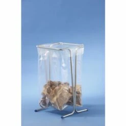 MOTTEZ - Support Sac Poubelle Fixe 100-110 Litres - Zingué - B015CNM