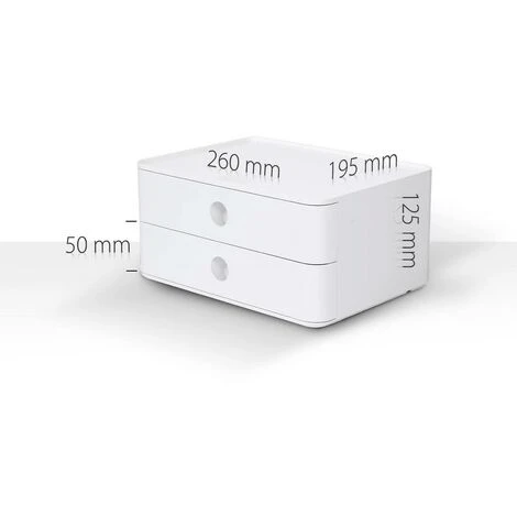 HAN SMART-BOX ALLISON 1120-19 Caisson à Tiroirs Gris, Noir, Blanc Nombre De Tiroirs: 2 - Gris, Noir, Blanc 5 HAN SMART-BOX ALLISON 1120-19 Caisson à Tiroirs Gris, Noir, Blanc Nombre De Tiroirs: 2 - Gris, Noir, Blanc – Image 3