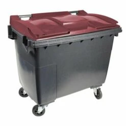 RAYONNAGE DIRECT Conteneur 660 Litres à Préhension Latérale - Couleur Du Couvercle Jaune Citron - 1265 X 775 X 1165 Mm - 210009GAGA/JC -Poubelle Boutique 14672545 5