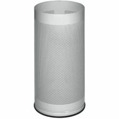 CERTEO Porte-parapluies, Hauteur 610 Mm - Tôle Perforée, Galvanisé - Gris Clair RAL 7035 - Coloris: Gris Clair RAL 7035