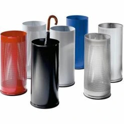 CERTEO Porte-parapluies, Hauteur 610 Mm - Tôle Perforée, Galvanisé - Gris Clair RAL 7035 - Coloris: Gris Clair RAL 7035 9 CERTEO Porte-parapluies, Hauteur 610 Mm - Tôle Perforée, Galvanisé - Gris Clair RAL 7035 - Coloris: Gris Clair RAL 7035 -Poubelle Boutique 15692958 3