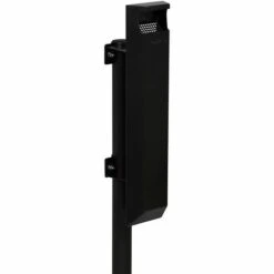 CERTEO Cendrier 3 L Pour Poteau - Sans Serrure - Gris Manganèse - KOPA | Rossignol - Gris Foncé