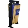 CERTEO Poubelle Façade Bois - 2 X 60 L - Avec Cendrier 3 L - Tri Divers /papier - Bois / Acier Bleu - EDEN | Rossignol - Gris | Ultramarine 1 CERTEO Poubelle Façade Bois - 2 X 60 L - Avec Cendrier 3 L - Tri Divers /papier - Bois / Acier Bleu - EDEN | Rossignol - Gris | Ultramarine -Poubelle Boutique 15693940 1