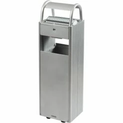 Cendrier / Corbeille Sur Pied - 6 L / 30l - Gris Métal - KOPA | Rossignol - Gris RAL 9006