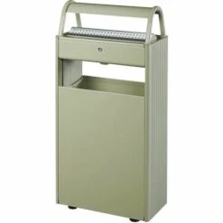 CERTEO Cendrier / Corbeille Sur Pied - 12 L / 60 L - Gris Ciment - KOPA | Rossignol - Ciment