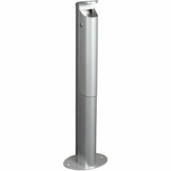 CERTEO Cendrier Sur Pied - 2,5 L - Gris Métal - ARKEA | Rossignol - Gris RAL 9006