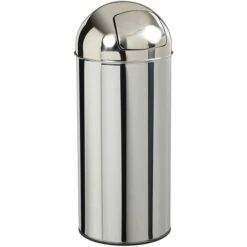 Poubelle à Trappe - 45 L - Inox - TUBAG | Rossignol - Argent