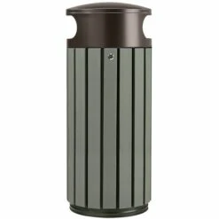 CERTEO Poubelle à Poser Ou à Fixer - 60 L - Gris Manganèse - COLLEC | Rossignol - Gris Foncé -Poubelle Boutique 15694159 2