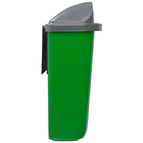 CERTEO Poubelle Murale - 50 L - Gris / Vert - XERIOS | Rossignol - Gris 5 CERTEO Poubelle Murale - 50 L - Gris / Vert - XERIOS | Rossignol - Gris – Image 3