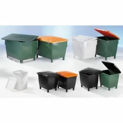 CERTEO Conteneur Rectangulaire - Conteneurs Pour Eau - Capacité 210 L, Noir - Coloris: Noir -Poubelle Boutique 15697366 3