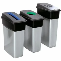 Rothopro Collecteur De Tri METALLIC - Modèle KOMPAKT - Capacité 55 L, Fente De Dépôt, Bleu - Coloris Du Couvercle: Bleu 10 Rothopro Collecteur De Tri METALLIC - Modèle KOMPAKT - Capacité 55 L, Fente De Dépôt, Bleu - Coloris Du Couvercle: Bleu -Poubelle Boutique 15700050 4