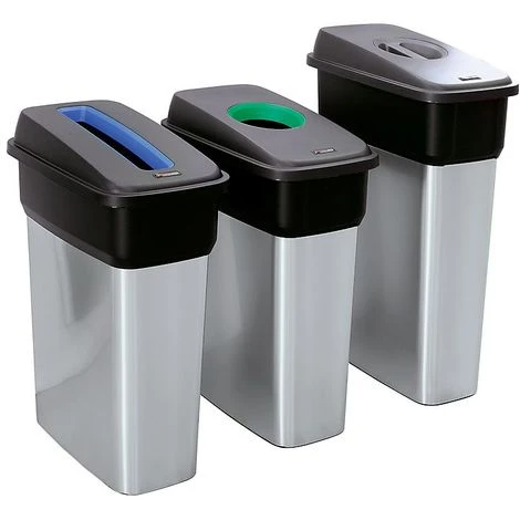 Rothopro Collecteur De Tri METALLIC - Modèle KOMPAKT - Capacité 55 L, Fente De Dépôt, Bleu - Coloris Du Couvercle: Bleu 6 Rothopro Collecteur De Tri METALLIC - Modèle KOMPAKT - Capacité 55 L, Fente De Dépôt, Bleu - Coloris Du Couvercle: Bleu – Image 4