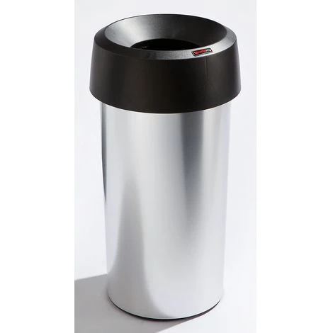 CERTEO Rothopro Collecteur De Tri METALLIC - Modèle KLASSIK, Rond - Capacité 50 L, Orifice De Dépôt, Noir - Coloris Du Couvercle: Noir 3 CERTEO Rothopro Collecteur De Tri METALLIC - Modèle KLASSIK, Rond - Capacité 50 L, Orifice De Dépôt, Noir - Coloris Du Couvercle: Noir