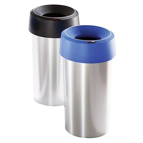 CERTEO Rothopro Collecteur De Tri METALLIC - Modèle KLASSIK, Rond - Capacité 50 L, Orifice De Dépôt, Noir - Coloris Du Couvercle: Noir 4 CERTEO Rothopro Collecteur De Tri METALLIC - Modèle KLASSIK, Rond - Capacité 50 L, Orifice De Dépôt, Noir - Coloris Du Couvercle: Noir – Image 2