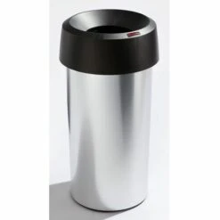 CERTEO Rothopro Collecteur De Tri METALLIC - Modèle KLASSIK, Rond - Capacité 50 L, Orifice De Dépôt, Noir - Coloris Du Couvercle: Noir 11 CERTEO Rothopro Collecteur De Tri METALLIC - Modèle KLASSIK, Rond - Capacité 50 L, Orifice De Dépôt, Noir - Coloris Du Couvercle: Noir -Poubelle Boutique 15700058 5