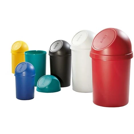 CERTEO Helit Poubelle à Trappe En Plastique - Capacité 45 L, Hauteur 700 Mm, Lot De 2 - Vert - Coloris Poubelle: Vert|Coloris Du Couvercle: Vert 4 CERTEO Helit Poubelle à Trappe En Plastique - Capacité 45 L, Hauteur 700 Mm, Lot De 2 - Vert - Coloris Poubelle: Vert|Coloris Du Couvercle: Vert – Image 2