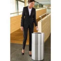 CERTEO Collecteur De Déchets Design, 45 L, Aluminium, Sans Seau Intérieur - Coloris Poubelle: Aluminium -Poubelle Boutique 15707362 3