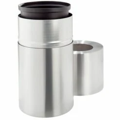 CERTEO Collecteur De Déchets Design, 45 L, Aluminium, Sans Seau Intérieur - Coloris Poubelle: Aluminium -Poubelle Boutique 15707362 4