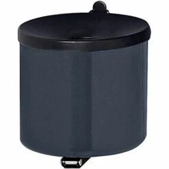 CERTEO Cendrier Mural Anti-feu, Hauteur 145 Mm, Ø 150 Mm, Tôle D'acier, Rouge -Poubelle Boutique 15707380 4