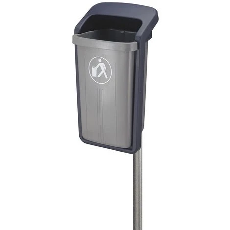 CERTEO Collecteur De Déchets, Capacité 50 L, H X L X P 845 X 460 X 390 Mm, Gris/vert - Coloris Poubelle: Gris|Coloris Du Couvercle: Gris 4 CERTEO Collecteur De Déchets, Capacité 50 L, H X L X P 845 X 460 X 390 Mm, Gris/vert - Coloris Poubelle: Gris|Coloris Du Couvercle: Gris – Image 2