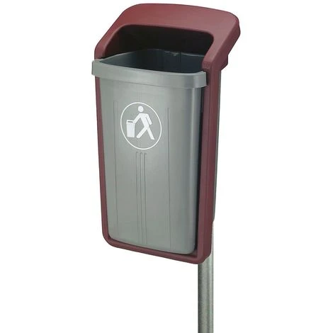 CERTEO Collecteur De Déchets, Capacité 50 L, H X L X P 845 X 460 X 390 Mm, Gris/vert - Coloris Poubelle: Gris|Coloris Du Couvercle: Gris 5 CERTEO Collecteur De Déchets, Capacité 50 L, H X L X P 845 X 460 X 390 Mm, Gris/vert - Coloris Poubelle: Gris|Coloris Du Couvercle: Gris – Image 3