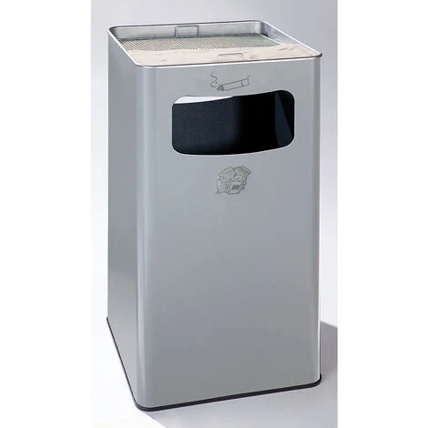 CERTEO Combiné Cendrier-poubelle Avec Cendrier à Remplir De Sable - H X L X P 755 X 430 X 430 Mm - Granite - Coloris Poubelle: Granit 6 CERTEO Combiné Cendrier-poubelle Avec Cendrier à Remplir De Sable - H X L X P 755 X 430 X 430 Mm - Granite - Coloris Poubelle: Granit – Image 4
