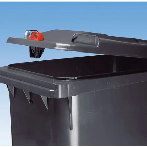 CERTEO Conteneur à Déchets En Plastique à Fermeture Par Gravité - Capacité 120 L, H X L X P 933 X 482 X 552 Mm - Jaune - Coloris Poubelle: Jaune 3 CERTEO Conteneur à Déchets En Plastique à Fermeture Par Gravité - Capacité 120 L, H X L X P 933 X 482 X 552 Mm - Jaune - Coloris Poubelle: Jaune