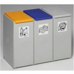 VAR Poubelle De Tri - Poste 3 Poubelles - Pour 40 L, Largeur 760 Mm -Poubelle Boutique 15708385 5