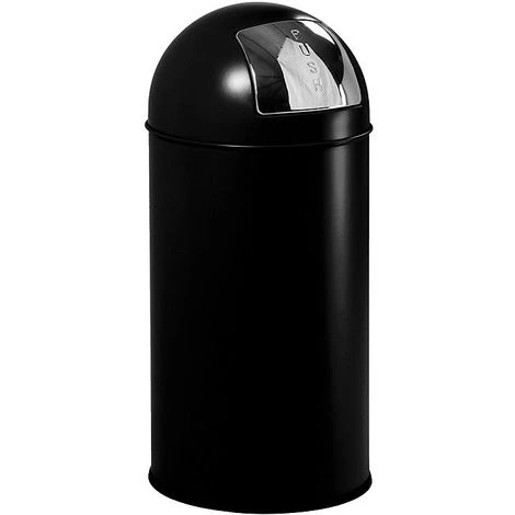 CERTEO Collecteur De Déchets à Trappe BULLET PUSH, En Tôle D'acier - Capacité 40 L, H X Ø 740 X 340 Mm - Ivoire Clair - Coloris Poubelle: Ivoire Clair 5 CERTEO Collecteur De Déchets à Trappe BULLET PUSH, En Tôle D'acier - Capacité 40 L, H X Ø 740 X 340 Mm - Ivoire Clair - Coloris Poubelle: Ivoire Clair – Image 3