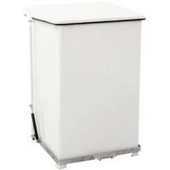 CERTEO Poubelle à Pédale Industrielle En Tôle D'acier - Peint époxy Blanc RAL 9016 - Capacité 45 L, H X L X P 595 X 380 X 365 - Coloris Du Couvercle: Blanc 10 CERTEO Poubelle à Pédale Industrielle En Tôle D'acier - Peint époxy Blanc RAL 9016 - Capacité 45 L, H X L X P 595 X 380 X 365 - Coloris Du Couvercle: Blanc -Poubelle Boutique 15708591 4