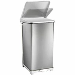 CERTEO Poubelle à Pédale Industrielle En Inox - Avec Support Pour Sac-poubelle - Capacité 90 L, H X L X P 770 X 445 X 435 Mm - Coloris Du Couvercle: Aspect Inox 8 CERTEO Poubelle à Pédale Industrielle En Inox - Avec Support Pour Sac-poubelle - Capacité 90 L, H X L X P 770 X 445 X 435 Mm - Coloris Du Couvercle: Aspect Inox -Poubelle Boutique 15708592 2