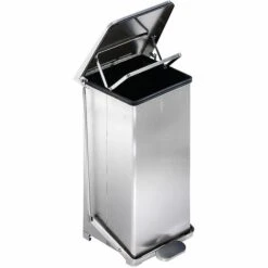 CERTEO Poubelle à Pédale Industrielle En Inox - Avec Support Pour Sac-poubelle - Capacité 90 L, H X L X P 770 X 445 X 435 Mm - Coloris Du Couvercle: Aspect Inox 9 CERTEO Poubelle à Pédale Industrielle En Inox - Avec Support Pour Sac-poubelle - Capacité 90 L, H X L X P 770 X 445 X 435 Mm - Coloris Du Couvercle: Aspect Inox -Poubelle Boutique 15708592 3