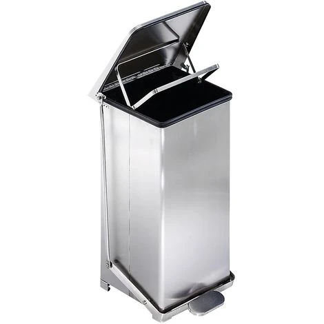 CERTEO Poubelle à Pédale Industrielle En Inox - Avec Support Pour Sac-poubelle - Capacité 90 L, H X L X P 770 X 445 X 435 Mm - Coloris Du Couvercle: Aspect Inox 5 CERTEO Poubelle à Pédale Industrielle En Inox - Avec Support Pour Sac-poubelle - Capacité 90 L, H X L X P 770 X 445 X 435 Mm - Coloris Du Couvercle: Aspect Inox – Image 3