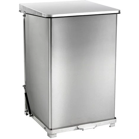 CERTEO Poubelle à Pédale Industrielle En Inox - Avec Support Pour Sac-poubelle - Capacité 90 L, H X L X P 770 X 445 X 435 Mm - Coloris Du Couvercle: Aspect Inox 6 CERTEO Poubelle à Pédale Industrielle En Inox - Avec Support Pour Sac-poubelle - Capacité 90 L, H X L X P 770 X 445 X 435 Mm - Coloris Du Couvercle: Aspect Inox – Image 4