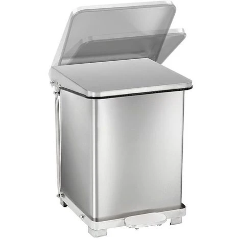 CERTEO Poubelle à Pédale Industrielle En Inox - Avec Support Pour Sac-poubelle - Capacité 90 L, H X L X P 770 X 445 X 435 Mm - Coloris Du Couvercle: Aspect Inox 7 CERTEO Poubelle à Pédale Industrielle En Inox - Avec Support Pour Sac-poubelle - Capacité 90 L, H X L X P 770 X 445 X 435 Mm - Coloris Du Couvercle: Aspect Inox – Image 5