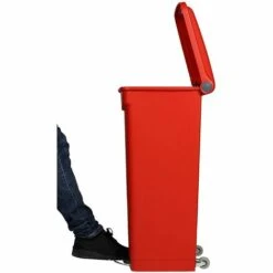 PROBBAX Collecteur De Déchets à Pédale, En Plastique - H X L X P 790 X 505 X 410 Mm, 90 L - Gris, Couvercle Bleu - Coloris Poubelle: Gris|Coloris Du Couvercle: Bleu 10 PROBBAX Collecteur De Déchets à Pédale, En Plastique - H X L X P 790 X 505 X 410 Mm, 90 L - Gris, Couvercle Bleu - Coloris Poubelle: Gris|Coloris Du Couvercle: Bleu -Poubelle Boutique 15708620 4