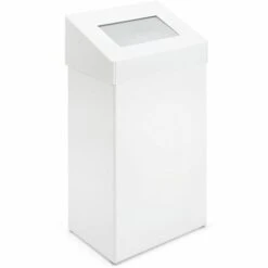 CERTEO Collecteur De Déchets à Couvercle Basculant, Capacité 50 L, Blanc - Coloris Poubelle: Blanc -Poubelle Boutique 15709015 4